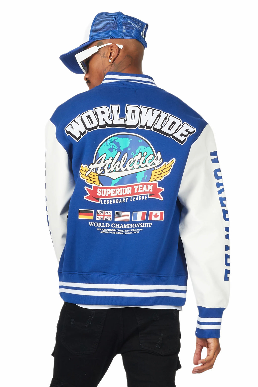 Izumi Blue Varsity Jacket