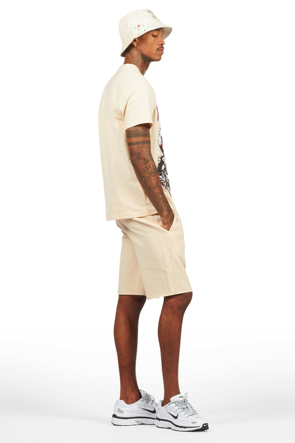 Tabor Beige T-Shirt/Short Set