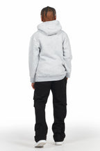 Boys Connor Black Stacked Flare Track Pant