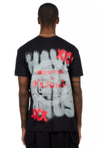 Kyo Black Oversized Graphic T-Shirt