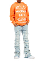 Boys M4 Video Games Orange/White Graphic Hoodie