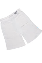 Beno White/Pink T-Shirt/Raw Edge Short Set