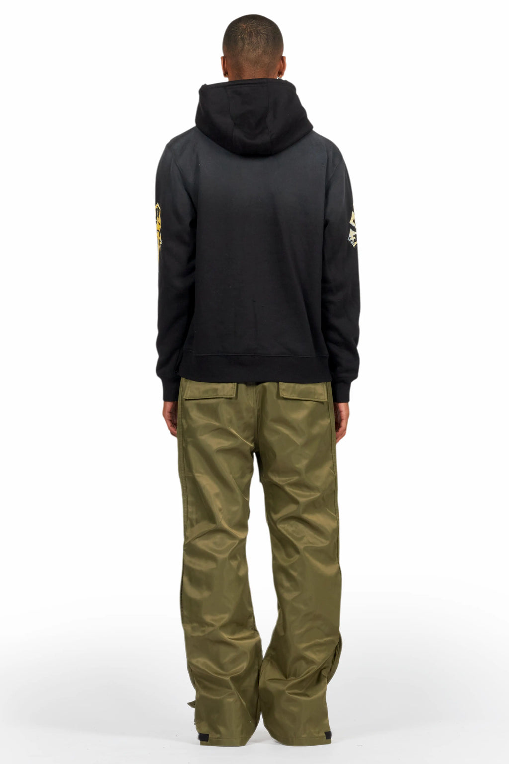 Yuri Olive Nylon Pants