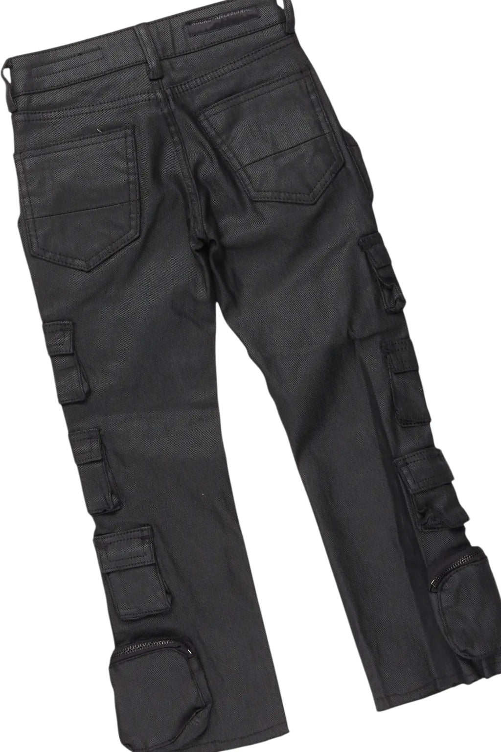 Boys Gardy Maroon Hoodie/Stacked Flare Jean Set