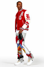 Skoll Red Varsity Jacket