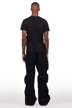 Pocketeer Black Baggy Cargo Fit Jean