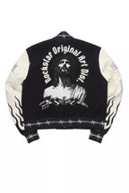 Yalanda Black Oversized Varsity Jacket