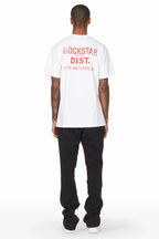 Konnor Black/Red Stacked Flare Pants