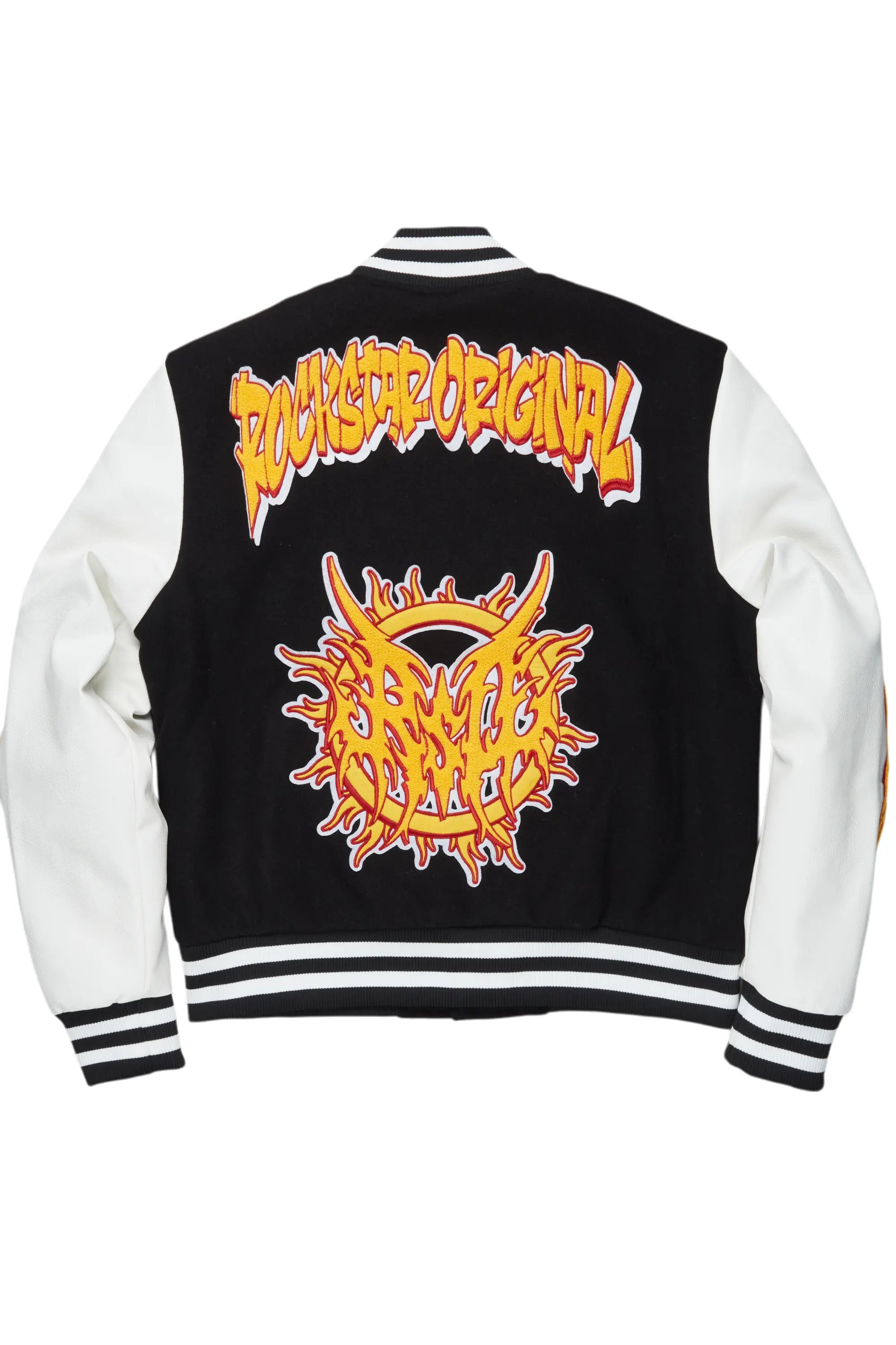 Fio Black/White Varsity Jacket