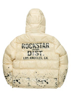 Raffer Beige Heavy Puffer Jacket