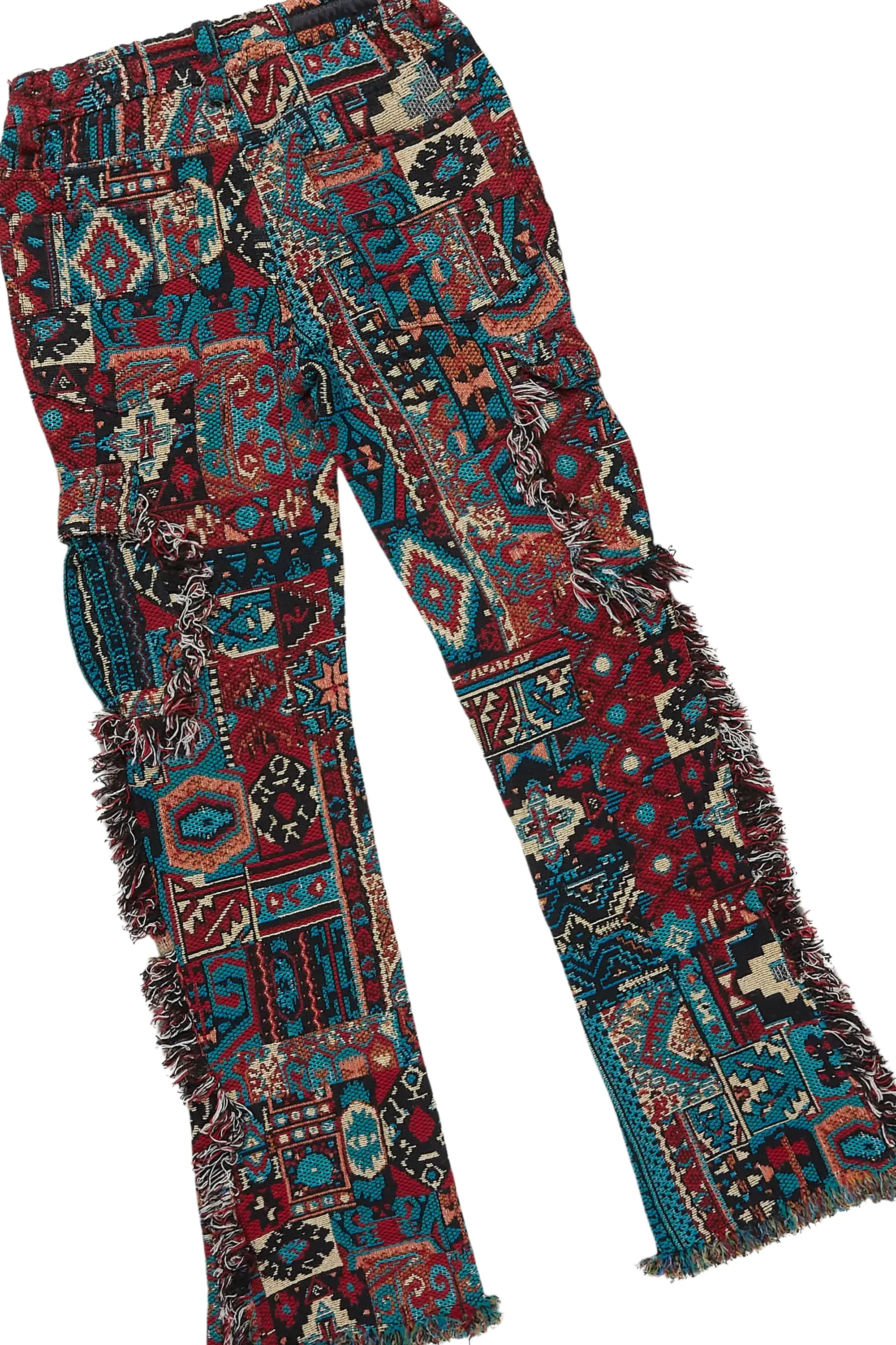 Boys Hans Maroon Hoodie/Stacked Flare Jean Set