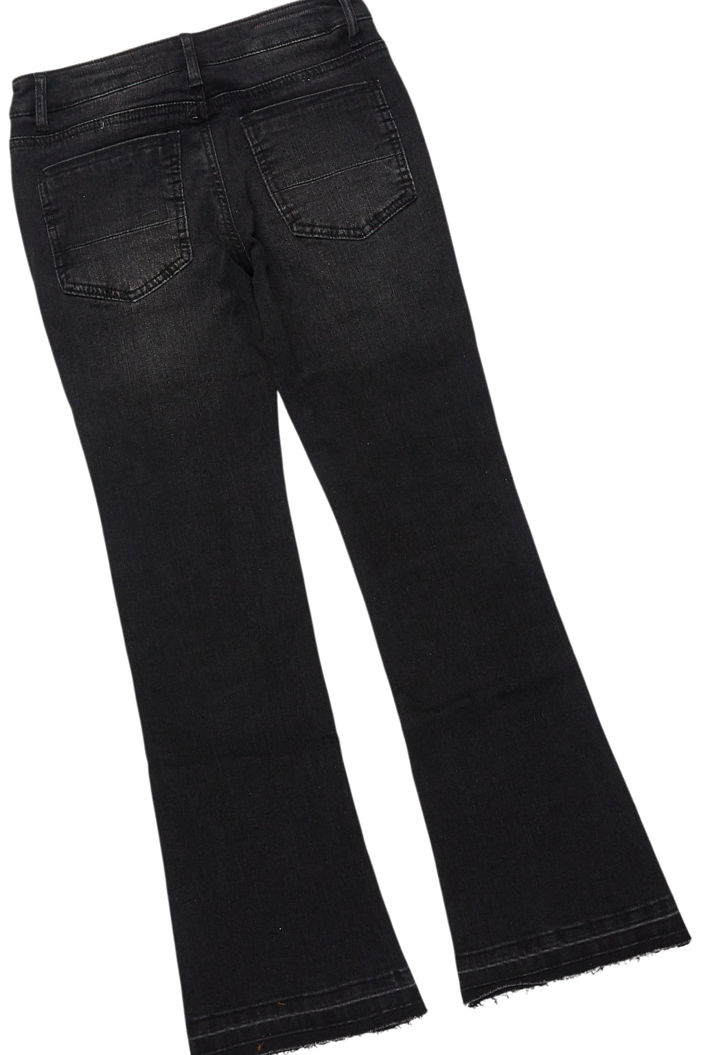 Boys Lake Black/White T-Shirt/Stacked Flare Jean Set