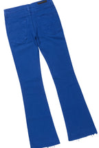 Boys Sana White/Royal T-Shirt/Dag Stacked Flare Jean Set