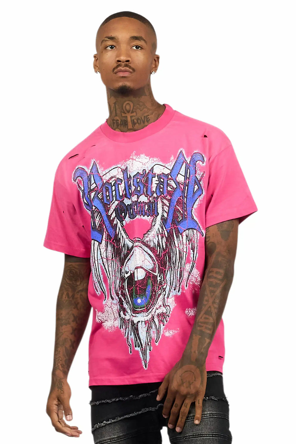 Fenton Fuchsia Oversized Graphic T-Shirt