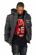 Briggs Charcoal Graphic Puffer