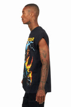 Balius Black Graphic Muscle T-Shirt