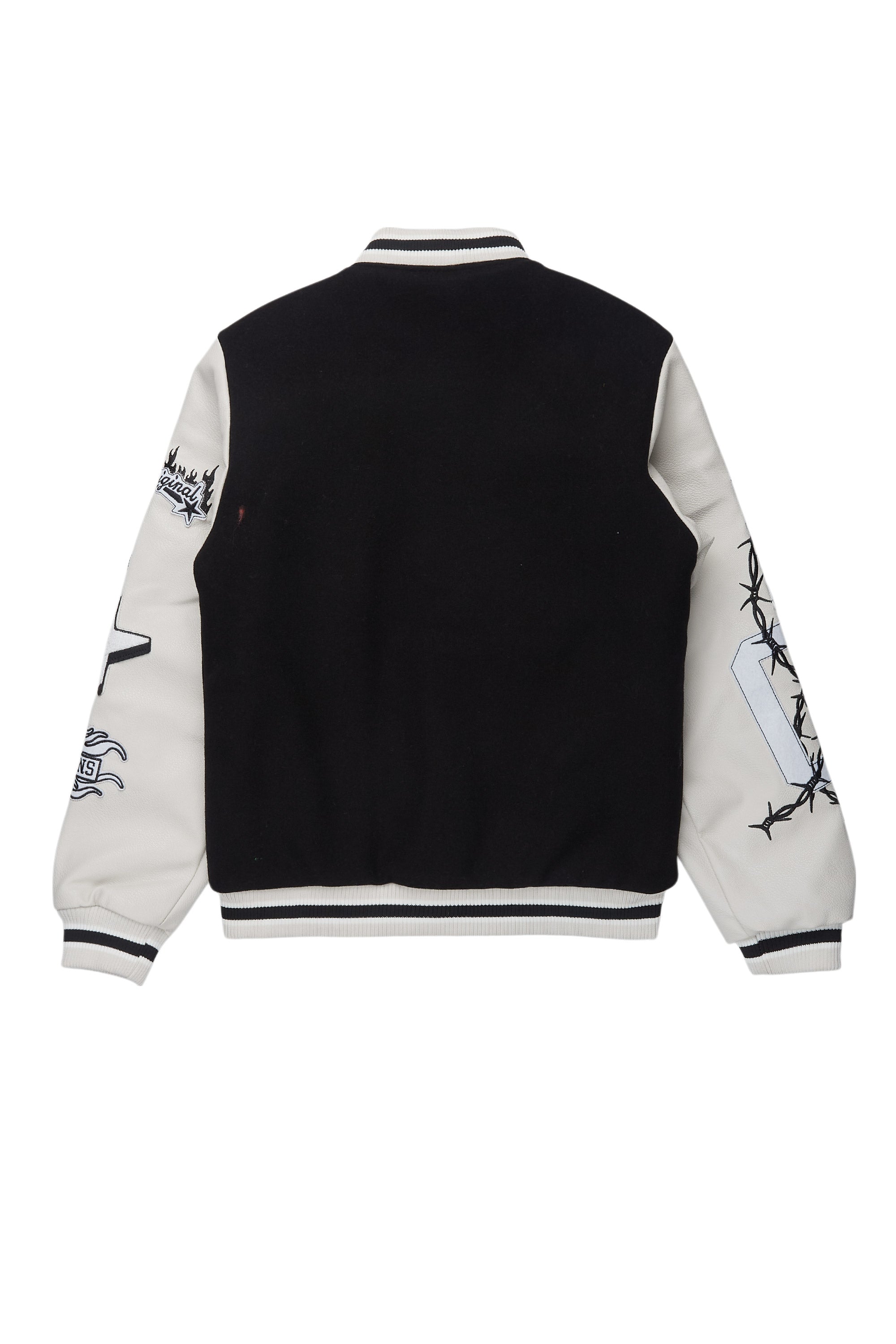 Boys Rune 2.0 Black Varsity Jacket