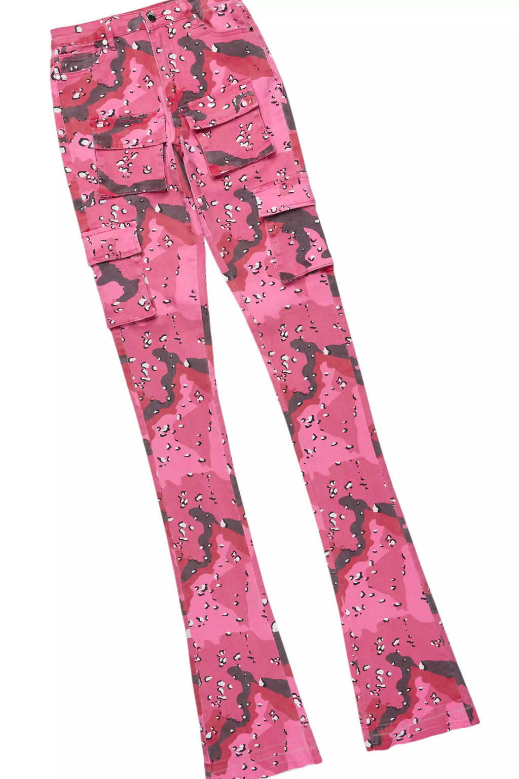 Dalasia White/Pink Tee & Noor Pink Camo Jean Set