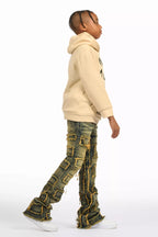 Boys Shake Tint Slim Stacked Flare Jean