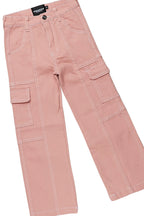 Girls Karasi White/Pink T-Shirt/Jean Set