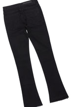 Sana Black/Black T-Shirt/Dag Stacked Flare Jean Set