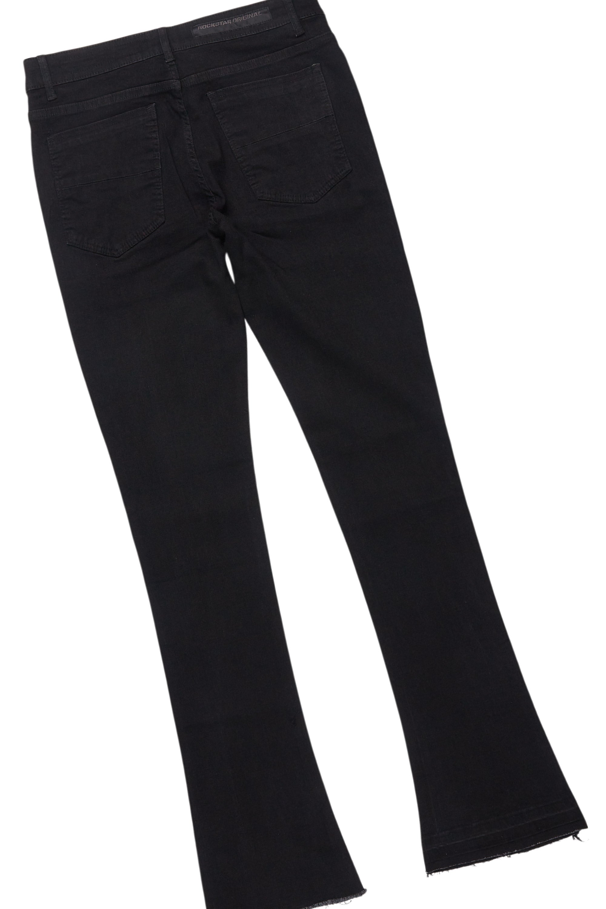 Sana Black/Black T-Shirt/Dag Stacked Flare Jean Set