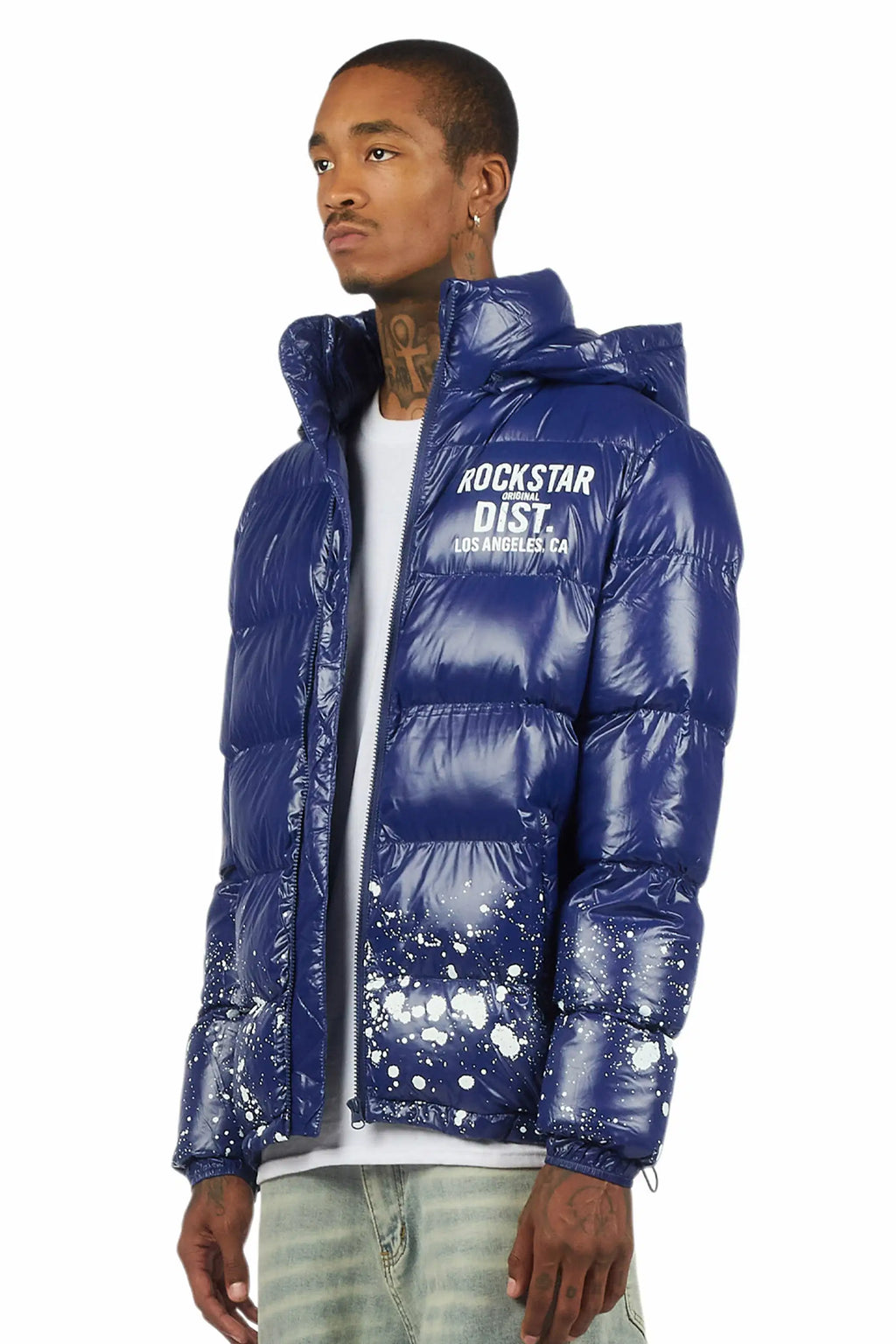 Raffer Navy Heavy Puffer Jacket