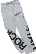 Boys Deniska White/Heather Grey T-Shirt Baggy Stacked Flare Set