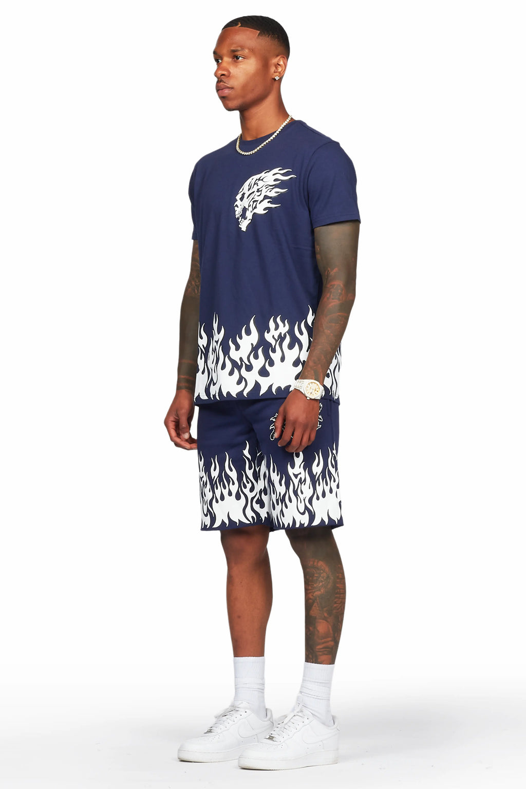 Bubble Navy T-Shirt/Short Set