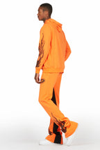 Amos Orange Hoodie/Baggy Track Pant Set