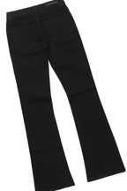 Boys Lake Black/White T-Shirt/Dag Stacked Flare Jean Set