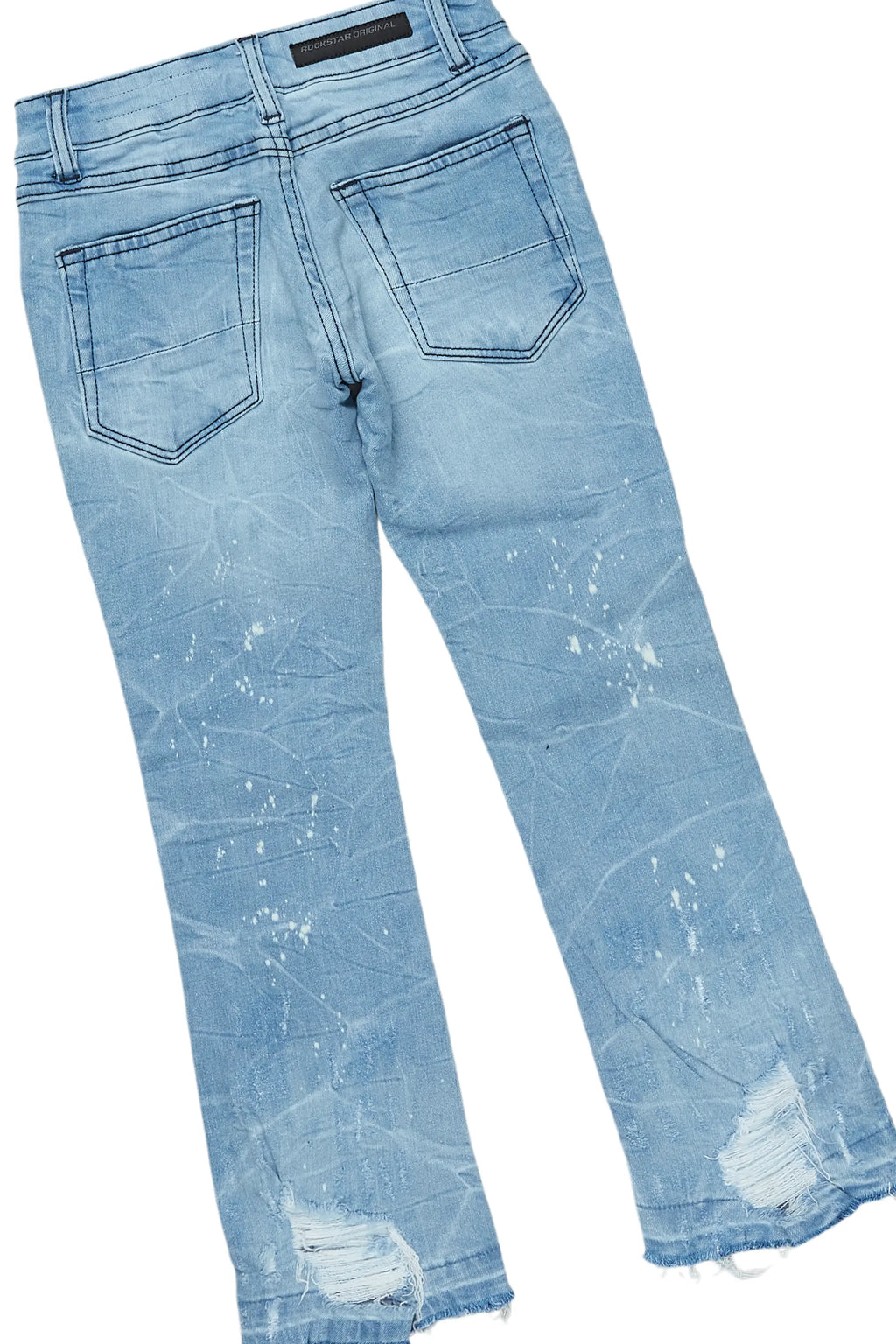 Boys Bridger Royal/Blue Hoodie/Stacked Flare Jean Set