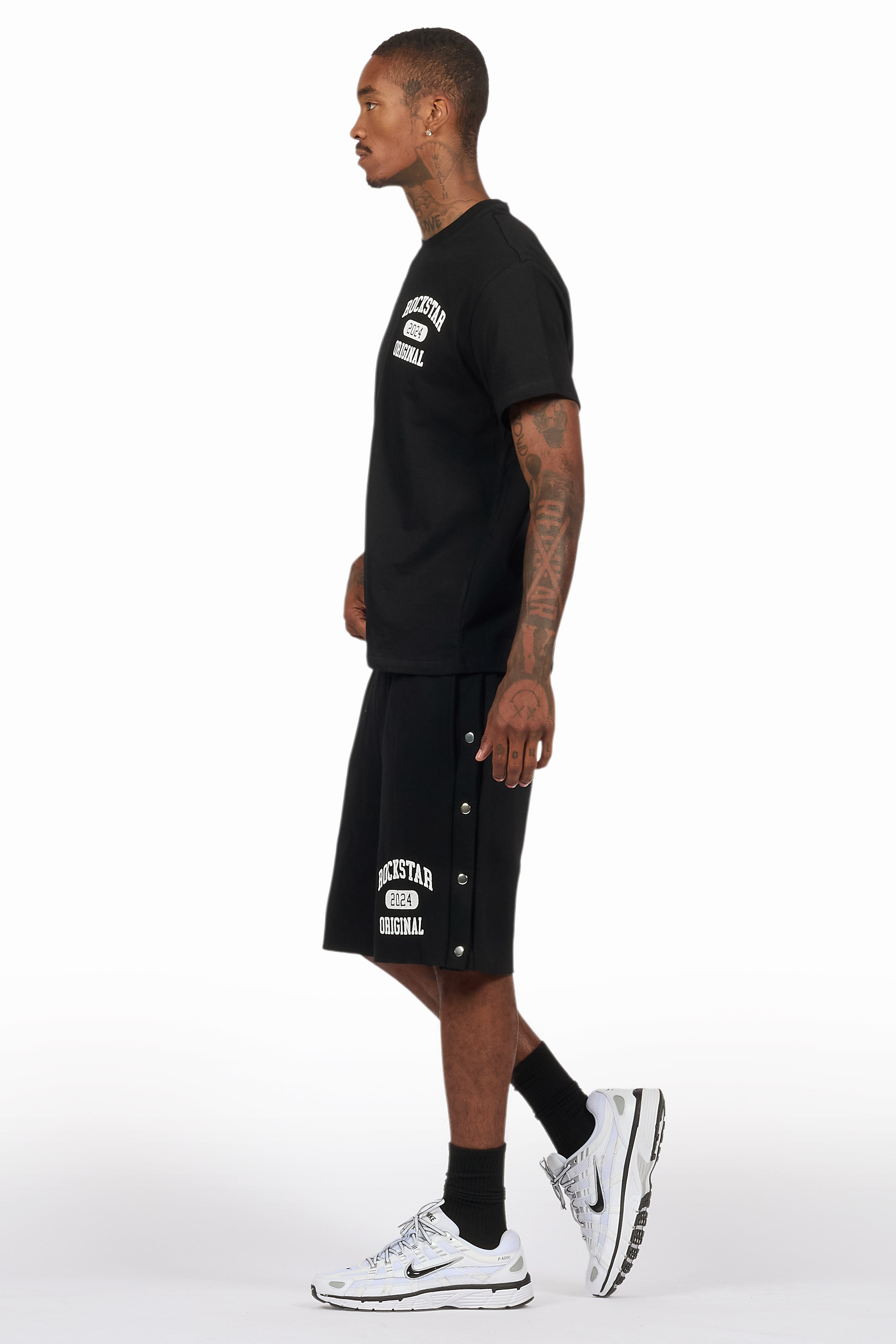 Lex Black T-Shirt/Short Set