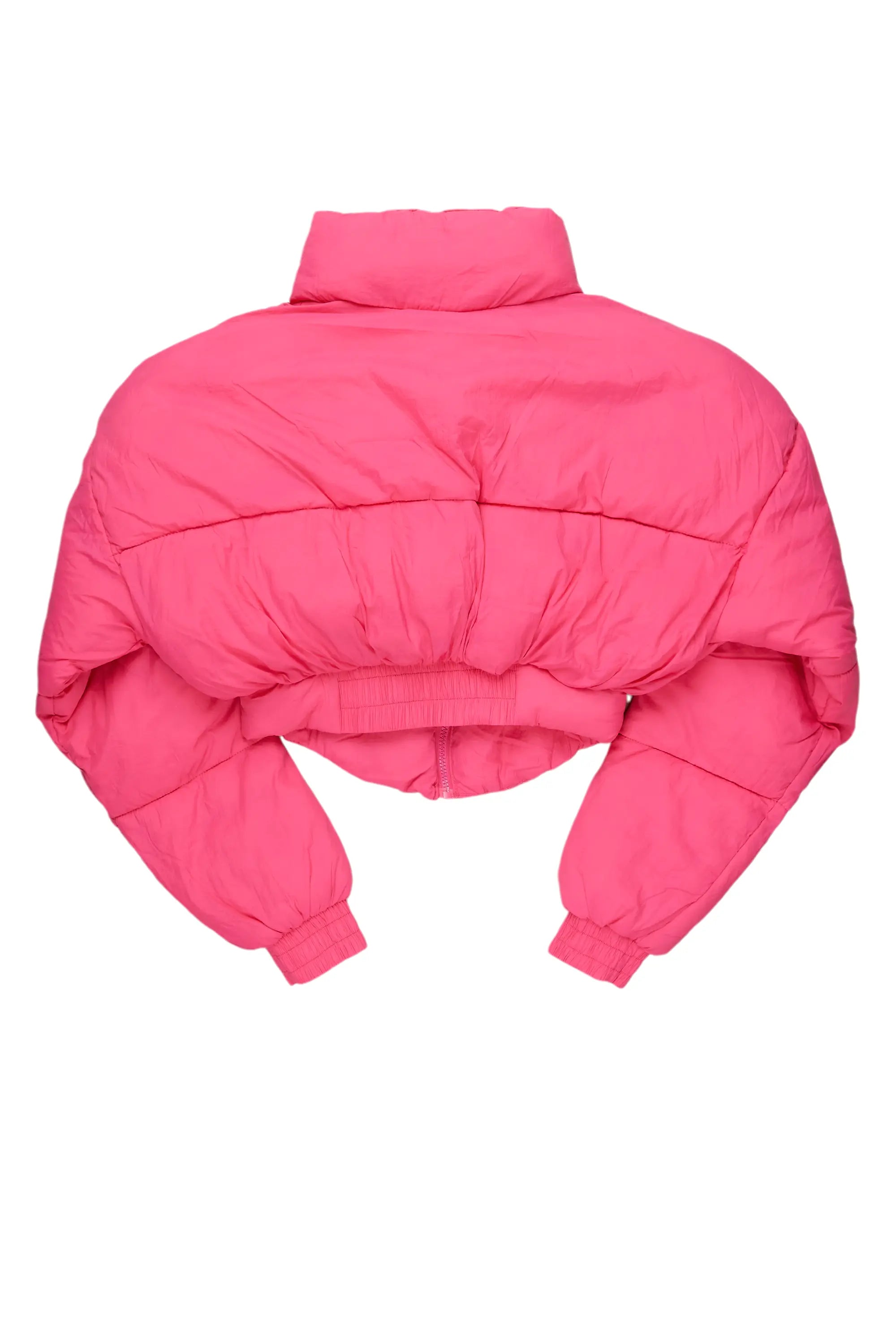 Samaiya Hot Pink Corset Puffer Jacket