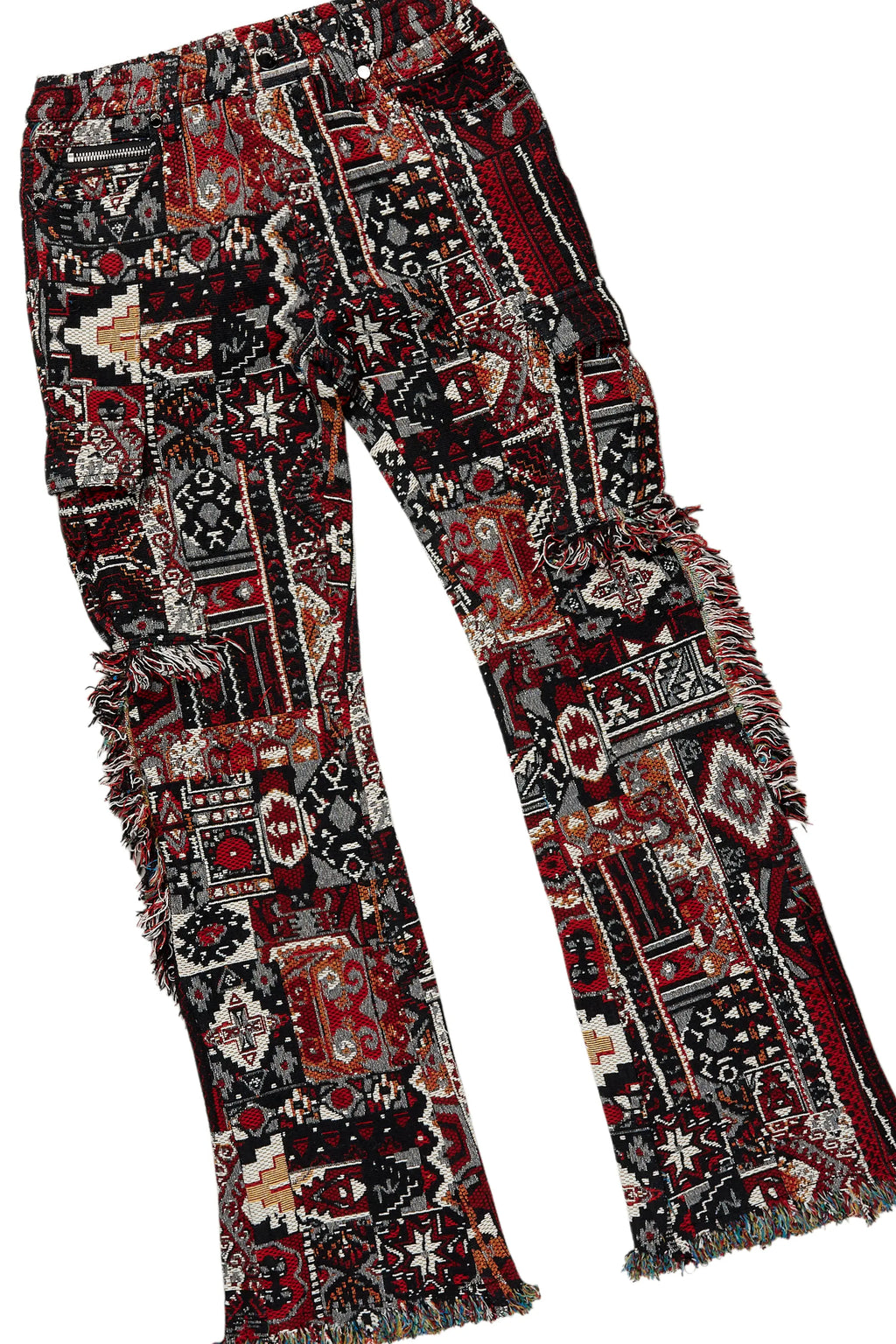 Girls Cass Vintage Black Hoodie/Stacked Flare Jean Set