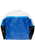 Madara Blue PU Leather Jacket