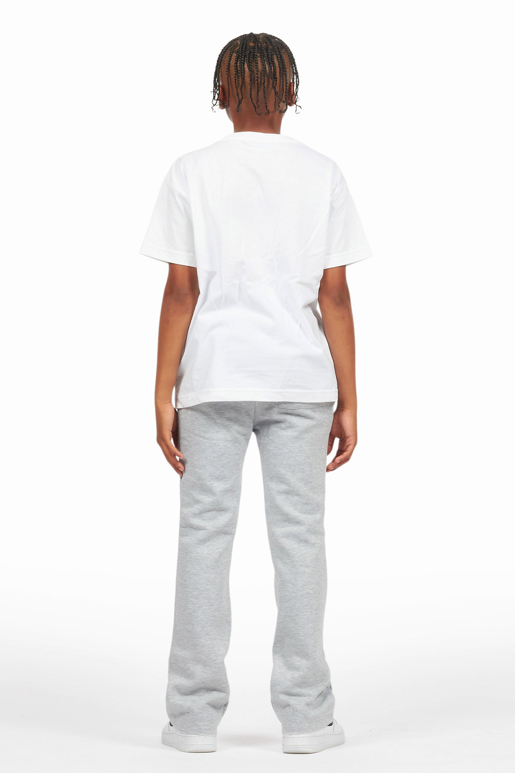 Boys Alpine Grey Stacked Trackpant