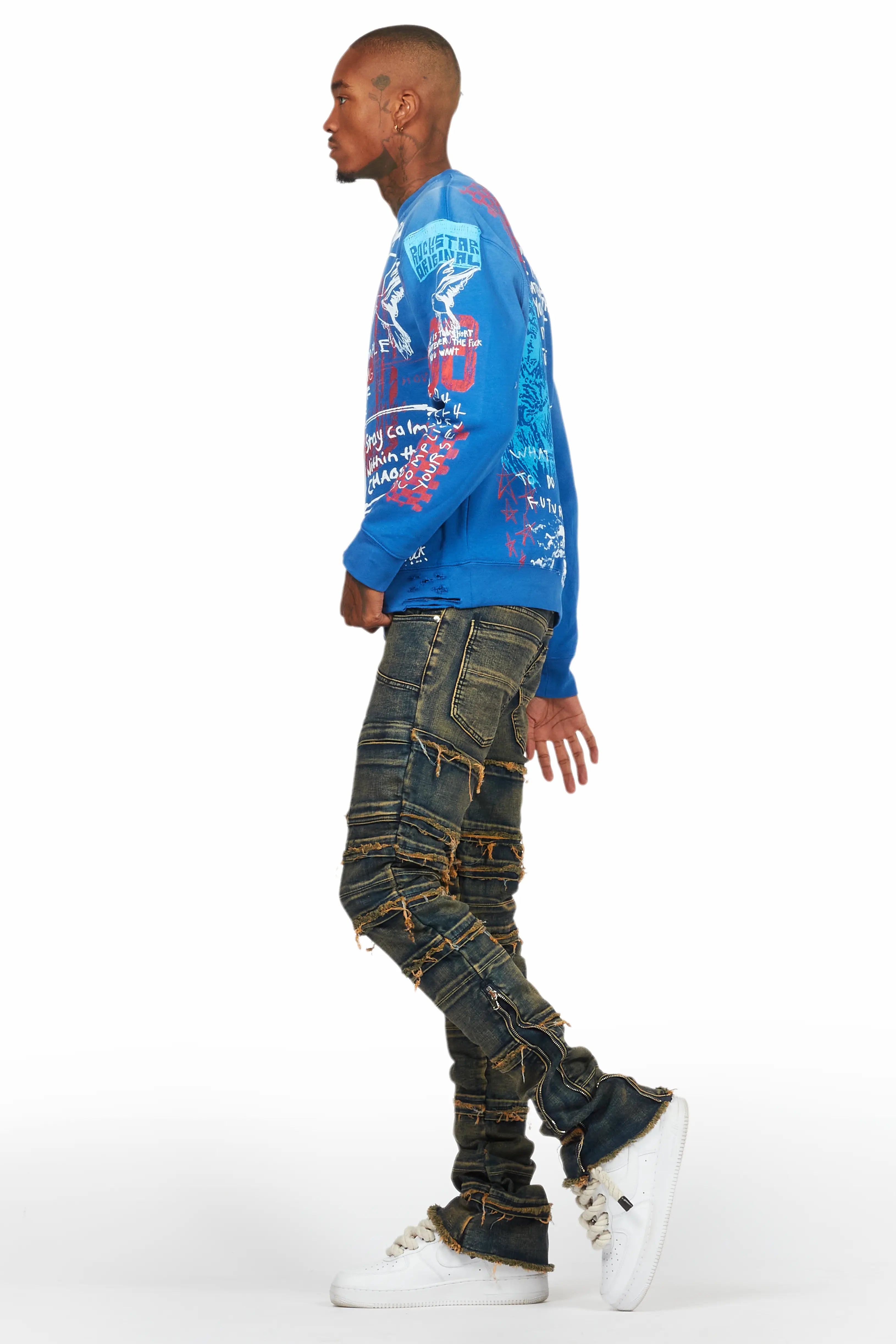 Horado Tint Wash Stacked Flare Jean