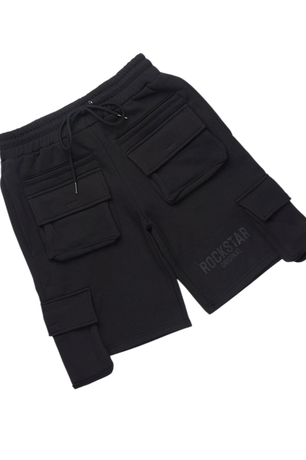 Sana Black/Black T-Shirt Cargo Shorts Set
