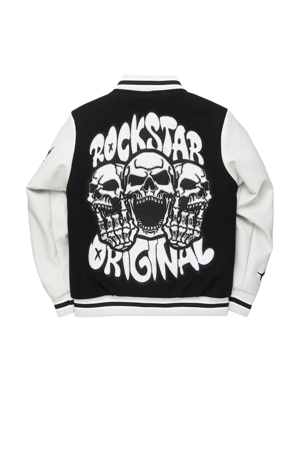 Boys Rune Black Varsity Jacket