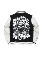 Boys Rune Black Varsity Jacket