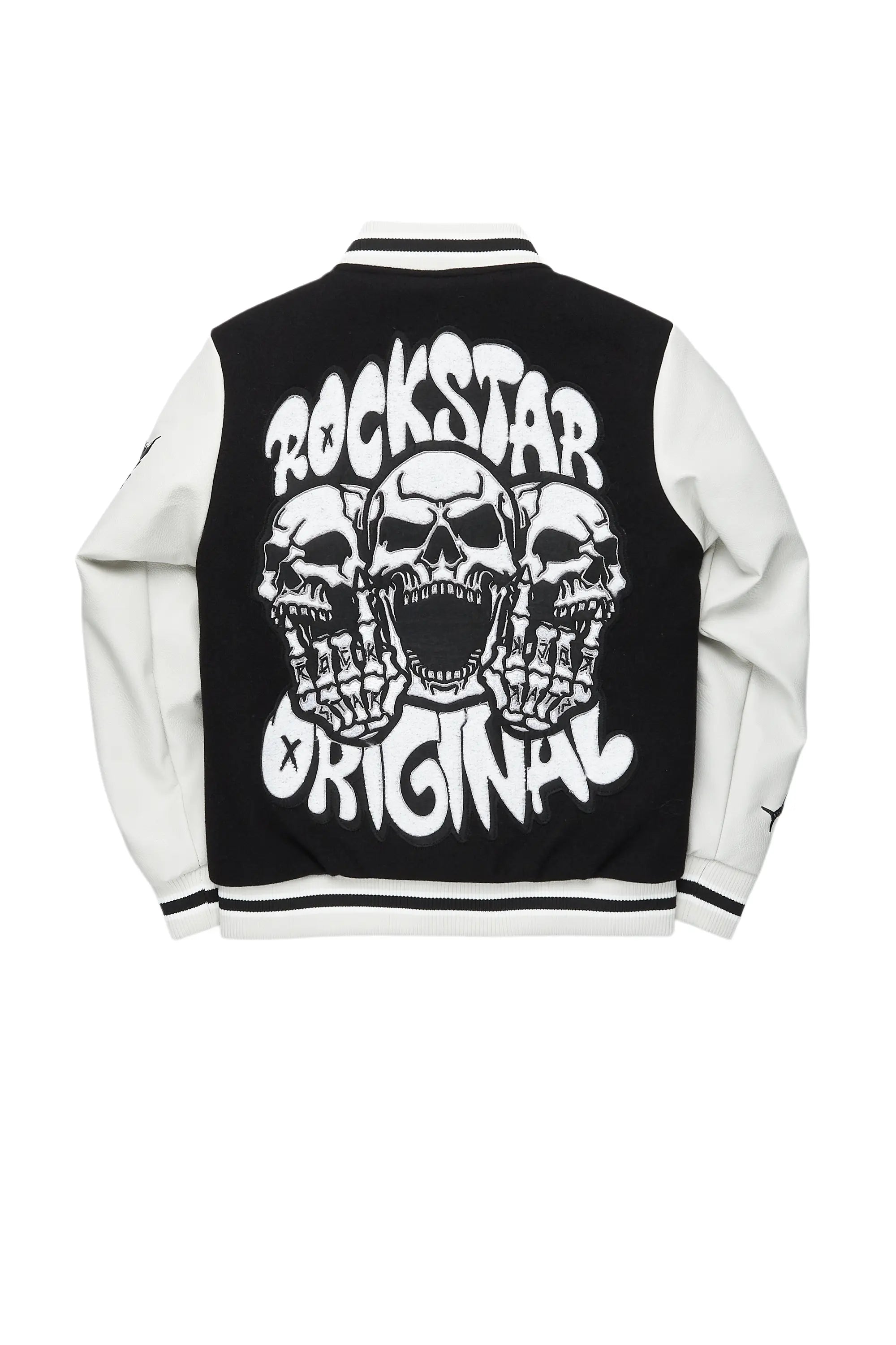 Boys Rune Black Varsity Jacket