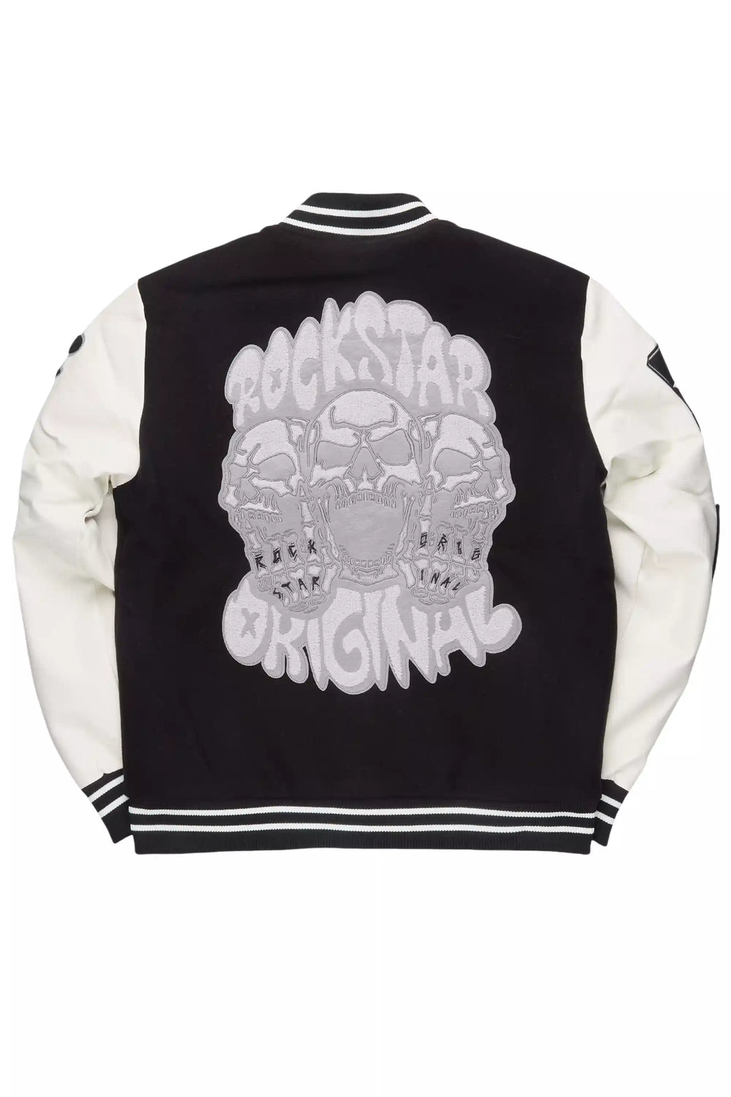 Vidar Black/White Varsity Jacket