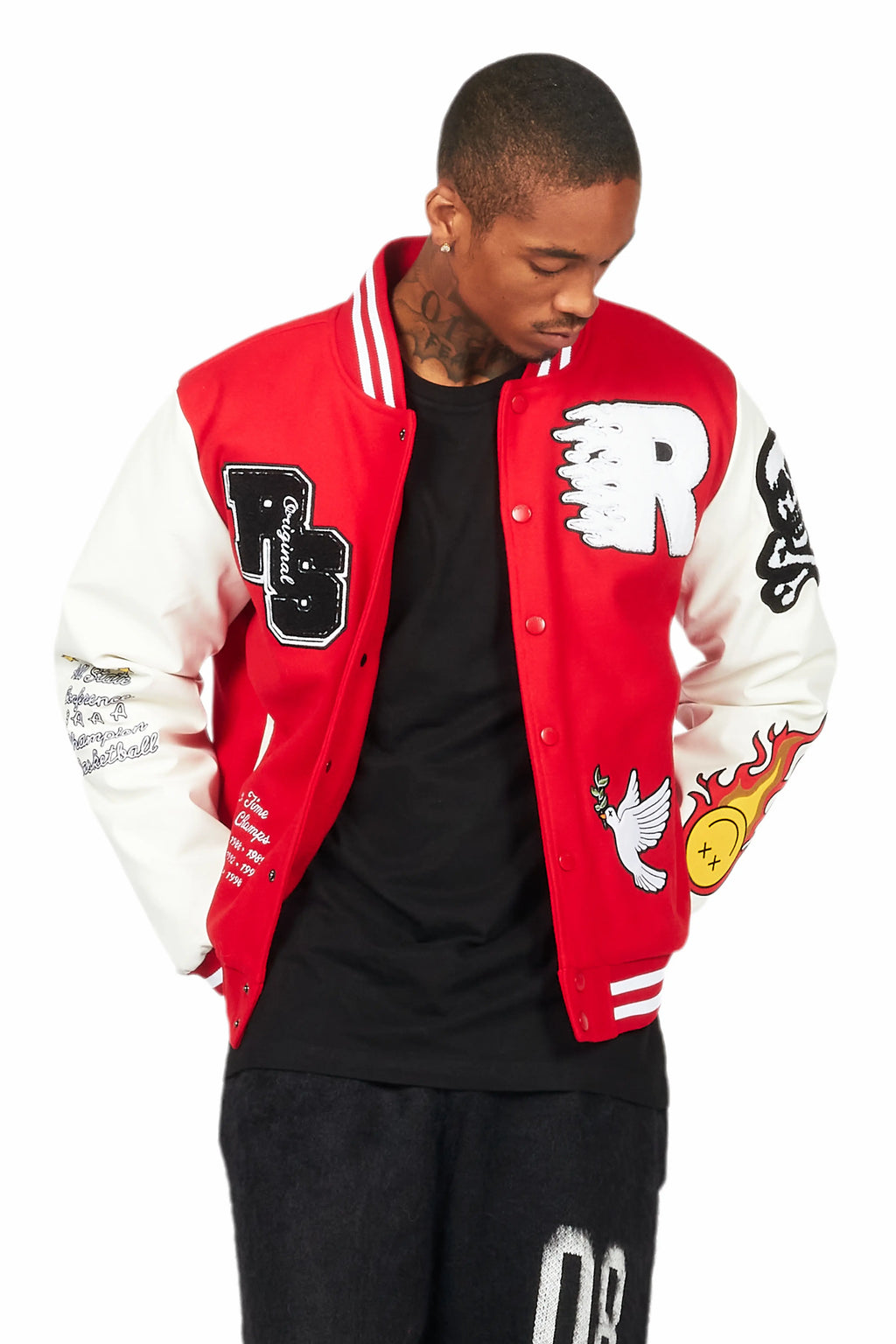 Leaner Red Bomber Jacket