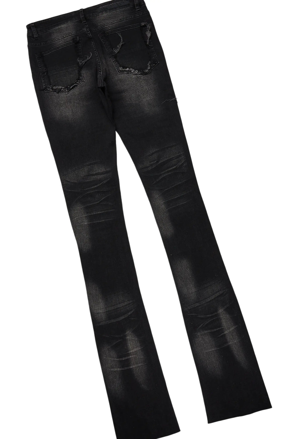 Quito Black Oversized T-Shirt/Super Stacked Flare Jean Bundle