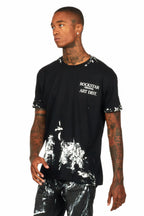 Filip Black/White Graphic Oversized T-Shirt