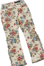 Girls Ryla Fuchsia Hoodie/Stacked Flare Jean Set