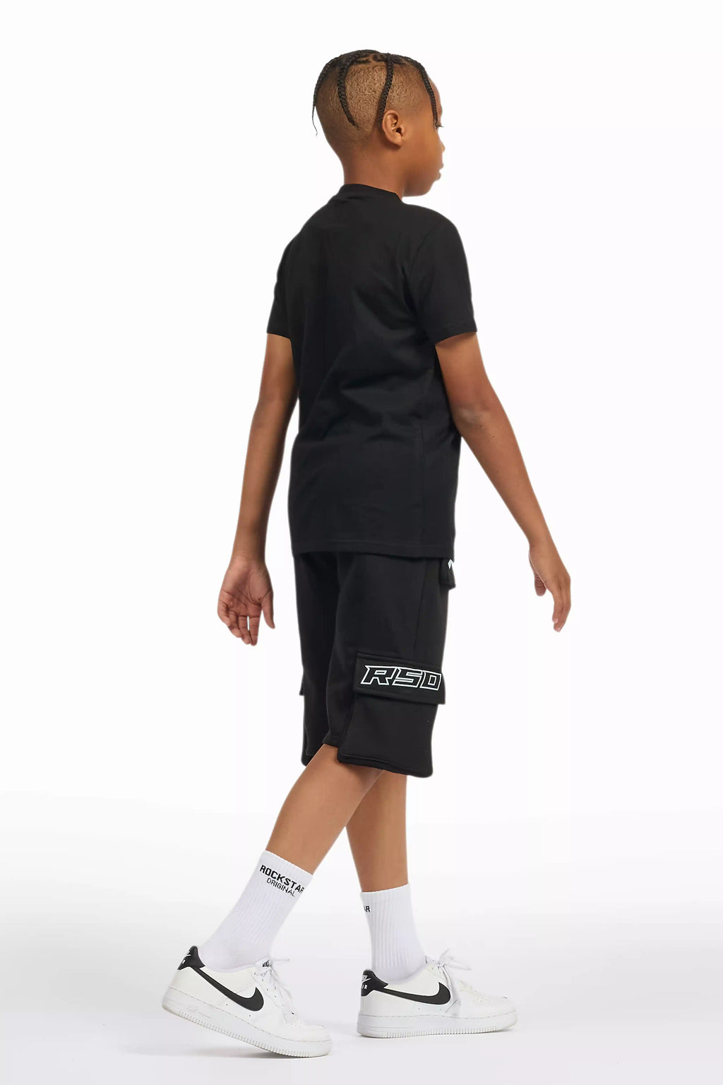 Boys Jash Black/White Short Set