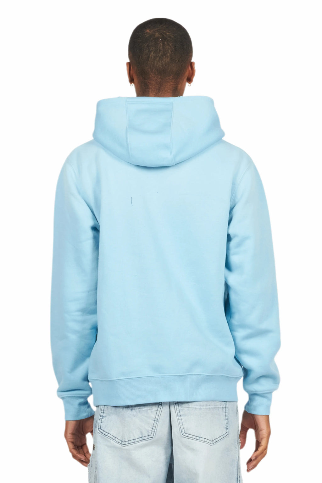 Tarl Baby Blue Distressed Graphic Hoodie