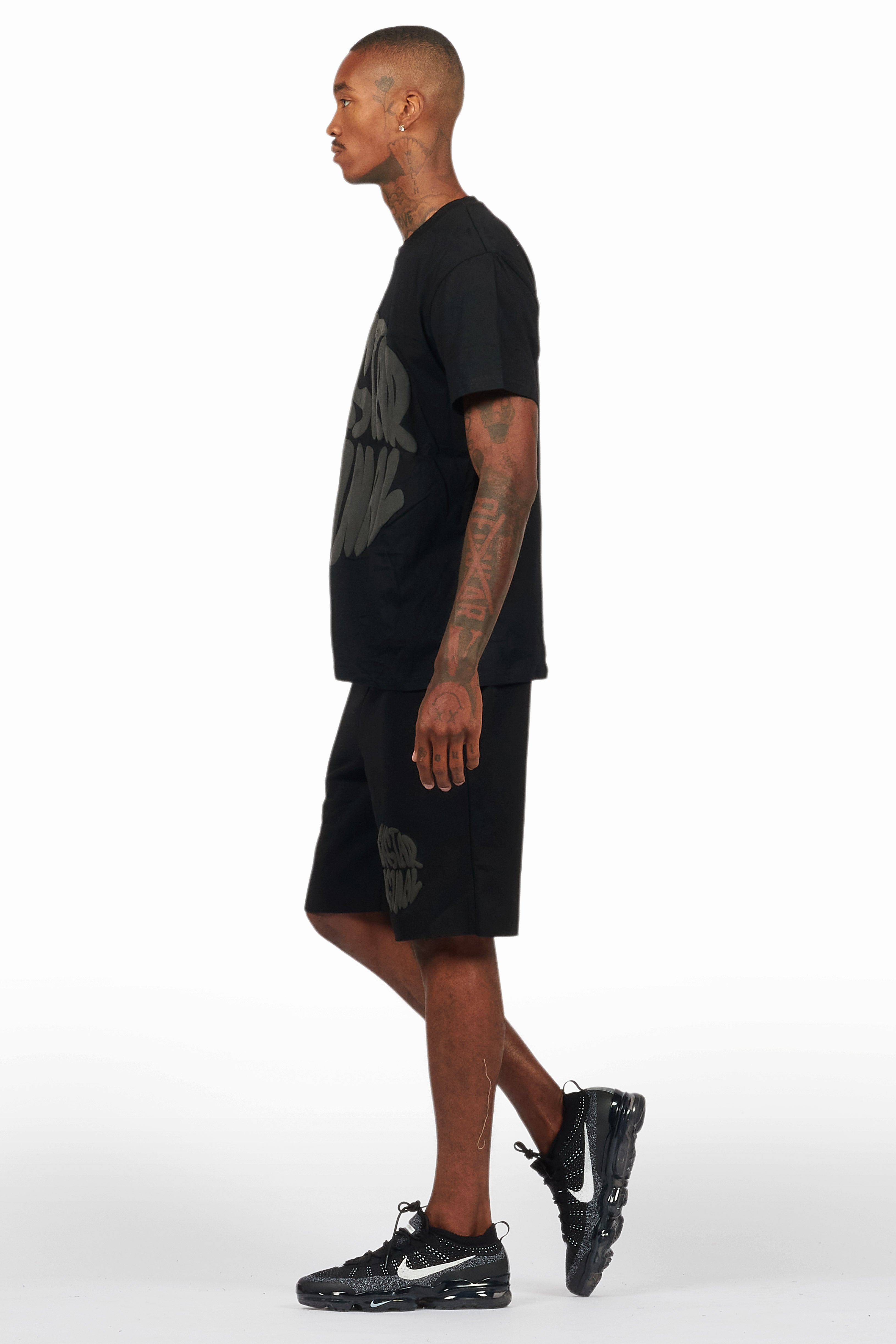 Thierry Black/Black T-Shirt/Short Set